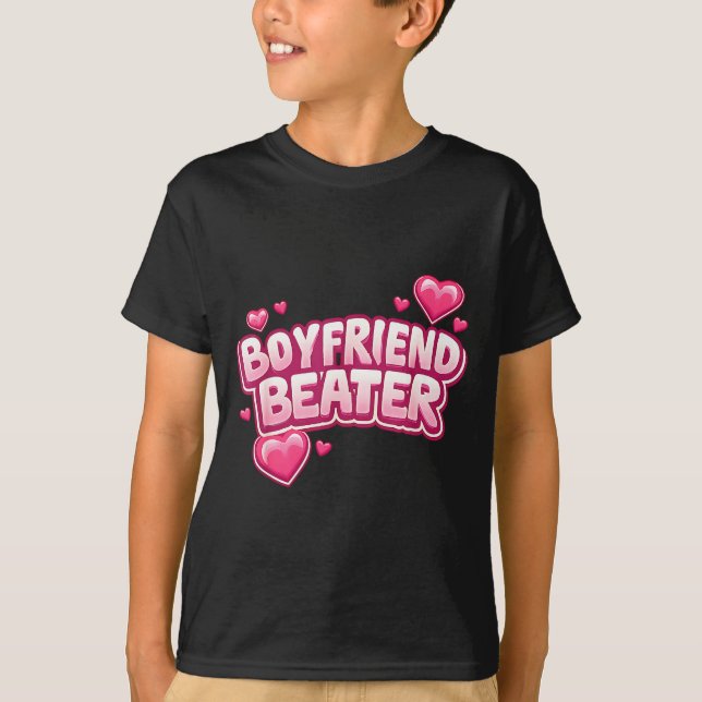 Camiseta Divertida Golpeador de Novio  (Anverso)