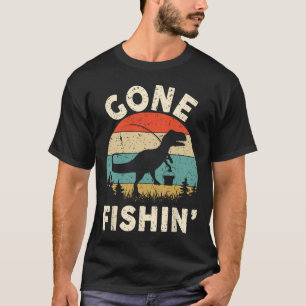 Camiseta Divertida Gone Fishing para Hombres Mujer