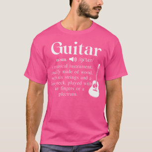 Camiseta Divertida Guitarra Música Nueva Definición Para Or