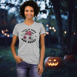 Camiseta Divertida Halloween "This is Some Boo Sheet"