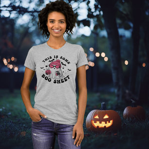 Camiseta Divertida Halloween "This is Some Boo Sheet"