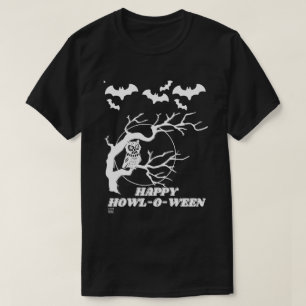camiseta divertida "HAPPY HOWL-O-WEEN"