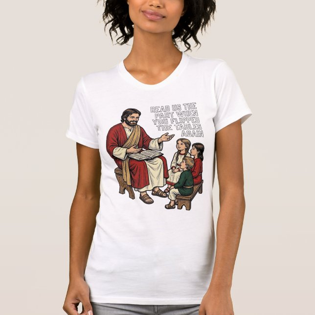 Camiseta divertida historia bíblica vintage profes (Anverso)