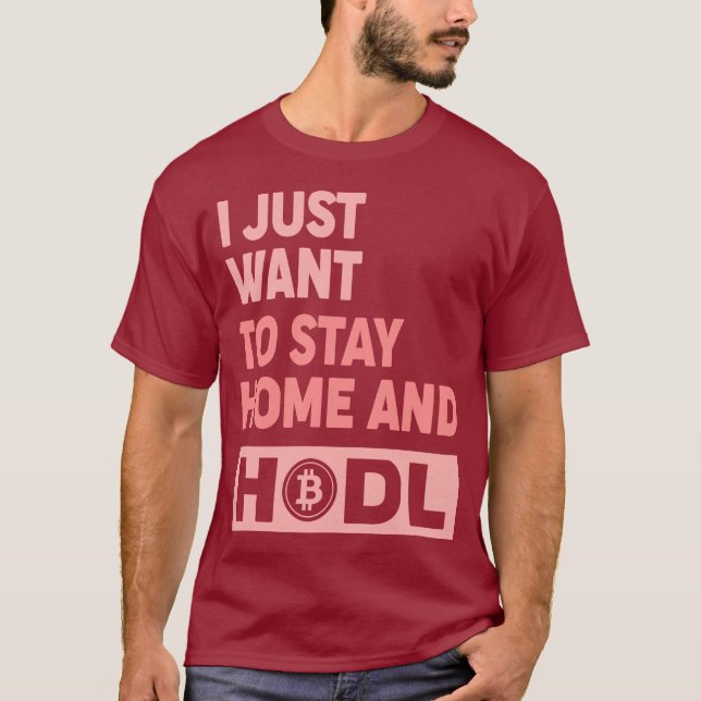 Camiseta divertida Hodl Crypto Bitcoin logo delant (Anverso)