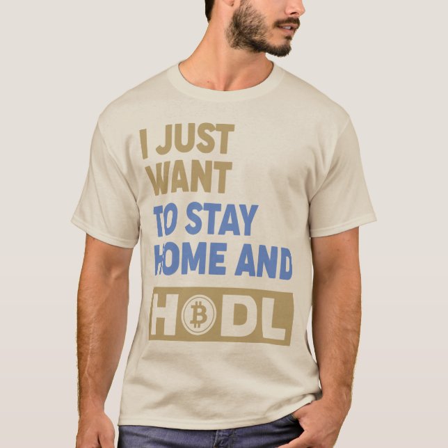 Camiseta divertida Hodl Crypto Bitcoin logo delant (Anverso)