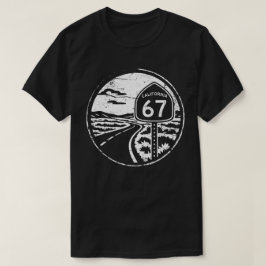 Camiseta Divertida Hwy 67 - Cool California Grunge Seis Sie