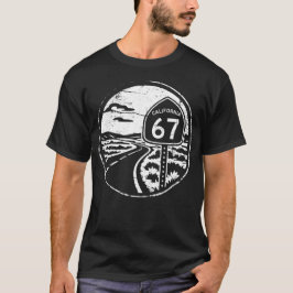 Camiseta Divertida Hwy 67 - Cool California Grunge Seis Sie