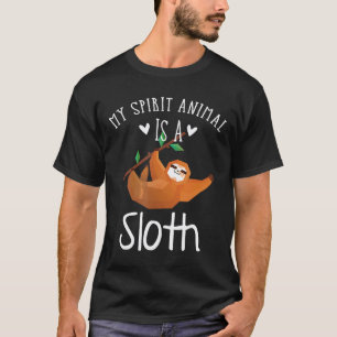 Camiseta Divertida Idea Regalo Animal Espíritu Es Un Perezo