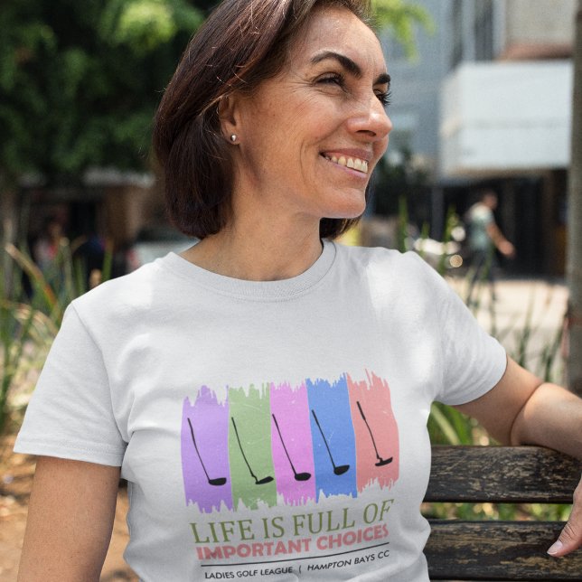 Camiseta divertida "importantes opciones" para muj (Subido por el creador)