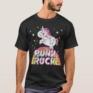 Camiseta Divertida Irónica Cool Unicornio Punk Rock Musicee