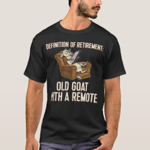 Camiseta Divertida Jubilación Cabra Vieja Con Definición Re