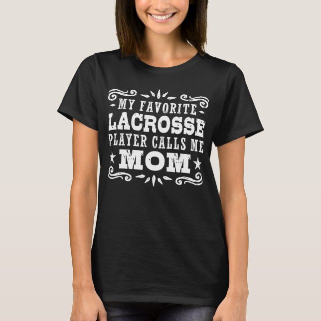 Camiseta divertida Lacrosse Mom (Anverso)