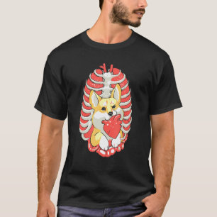 Camiseta Divertida Ladrón De Corazones Corgi Hallo