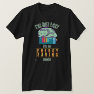 camiseta divertida "LAZY CAT"