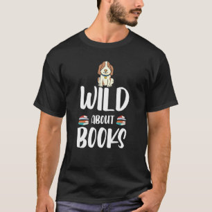 Camiseta Divertida lectura del gusano de los libros de perr