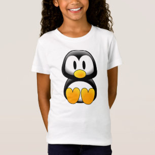 Camiseta divertida linda del pingüino del bebé