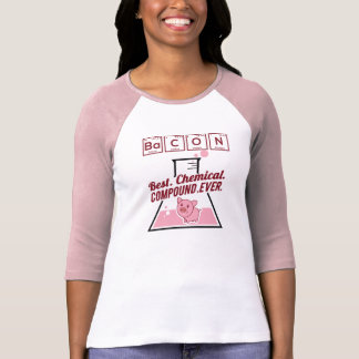 Camiseta divertida linda del rosa del tocino de la