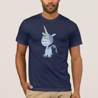 Camiseta divertida linda del unicornio del dibujo