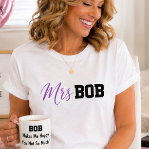 Camiseta Divertida Lindo Recién Casados Luna de Miel Sra Nu