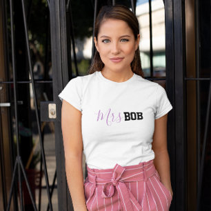 Camiseta Divertida Lindo Recién Casados Luna de Miel Sra Nu
