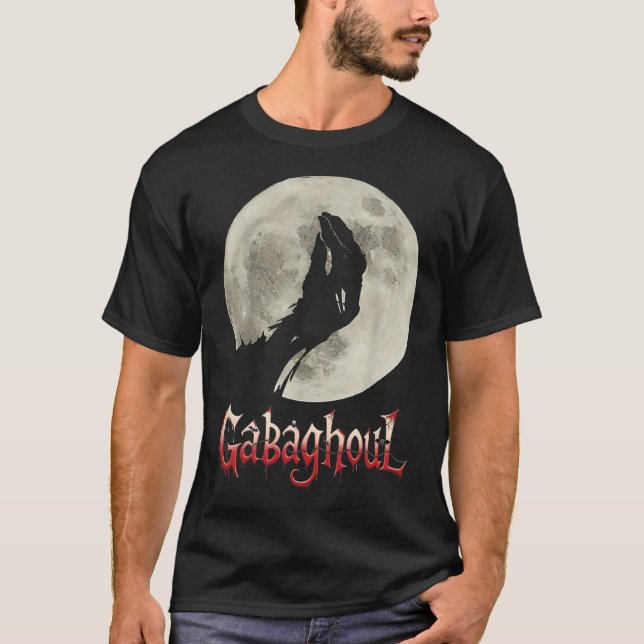 Camiseta Divertida luna Gabagool Halloween (Anverso)