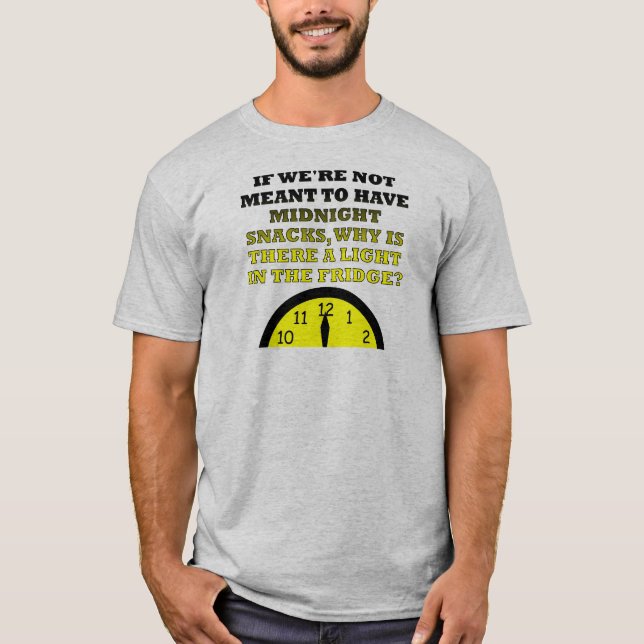 Camiseta Divertida Luz de Nevera para Aperitivos d (Anverso)