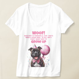 Camiseta Divertida madre de cumpleaños de perro personaliza
