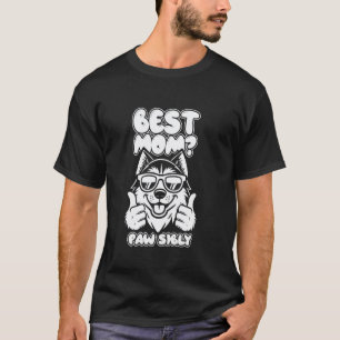 Camiseta Divertida Madre Husky Siberiano Raza de Perro - Me