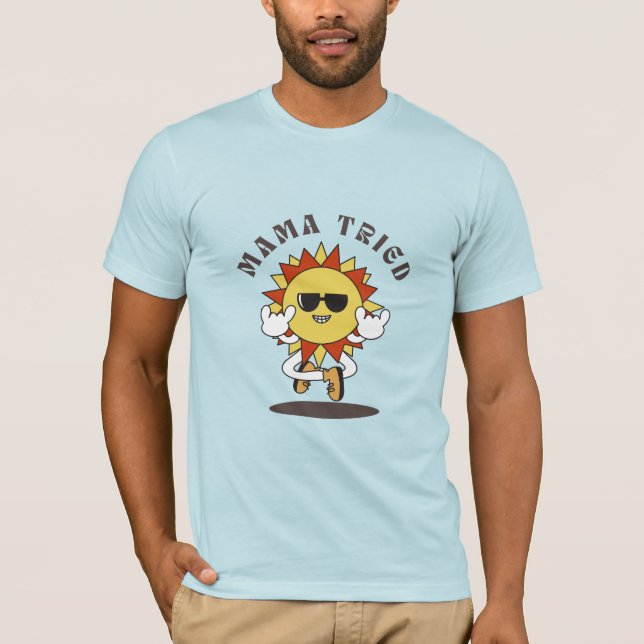 Camiseta divertida "mamá try" (Anverso)