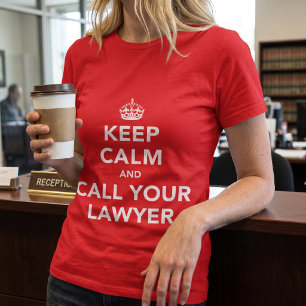 Camiseta divertida Mantén la calma y llama a tu ab