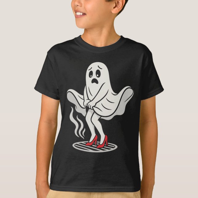 Camiseta Divertida Marilyn Monboo Ghost Halloween Parodia S (Anverso)