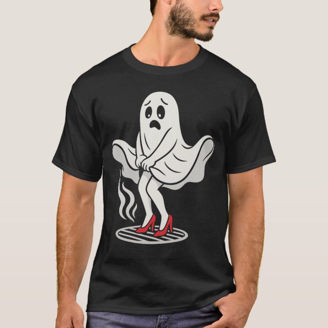 Camiseta Divertida Marilyn Monboo Ghost Halloween Parodia S (Anverso)