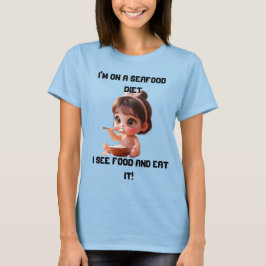 Camiseta divertida más grande | Veo comida y comid