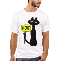 Camiseta divertida ¿Me importa? de Bad Booglie
