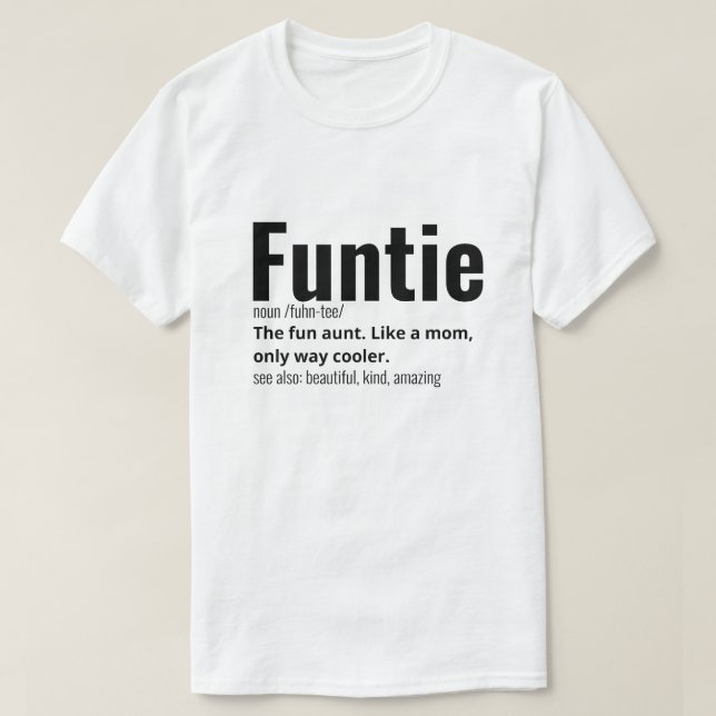 Camiseta Divertida Mejor Definición Funtie (Diseño del anverso)