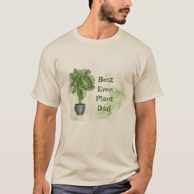 Camiseta Divertida Mejor Planta De La Historia Papá Hogar M (Anverso)