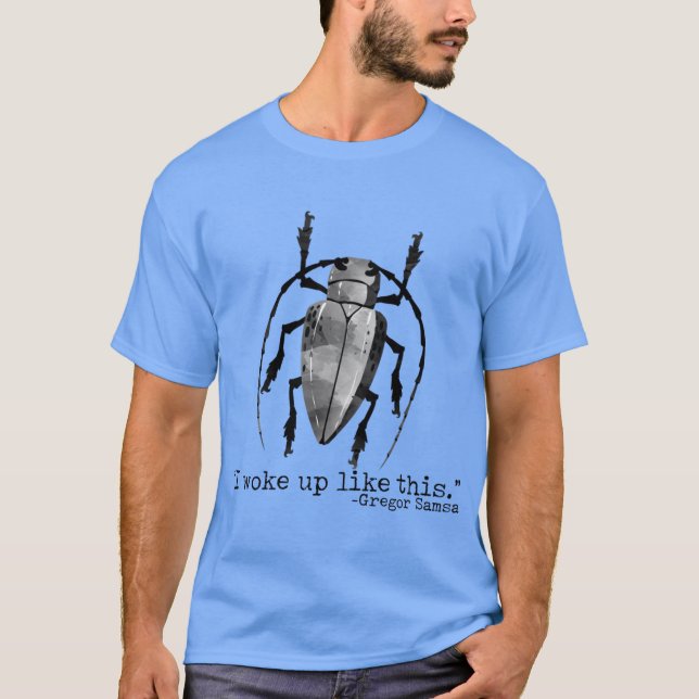 Camiseta Divertida Metamorfosis de Kafka Gregor Bug se desp (Anverso)
