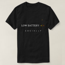 Camiseta divertida minimalista de cita | Batería b