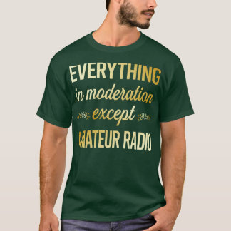 Camiseta Divertida moderación radio aficionada radio ham ra