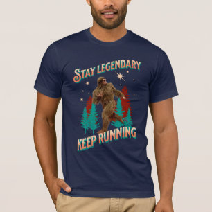 Camiseta Divertida Motivación para Correr de Bigfoot
