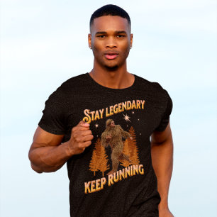 Camiseta Divertida Motivación para Correr de Bigfoot