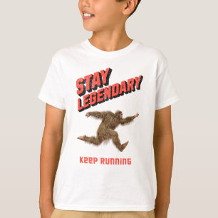 Camiseta Divertida Motivación para Correr de Bigfoot