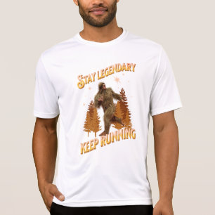 Camiseta Divertida Motivación para Correr de Bigfoot