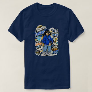 Camiseta Divertida 'Nací Cansado' para Adultos Exh