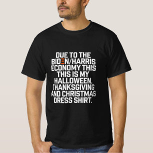 Camiseta Divertida Navidad Economía Biden Harris