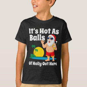 Camiseta Divertida Navidad En Julio Caliente Como Santa Fie