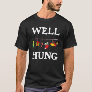 Camiseta Divertida Navidad sucia y bien colgada