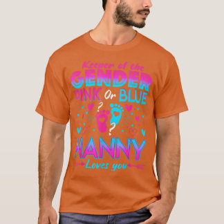 Camiseta Divertida Niñera Rosa O Azul Te Ama La Revelación 