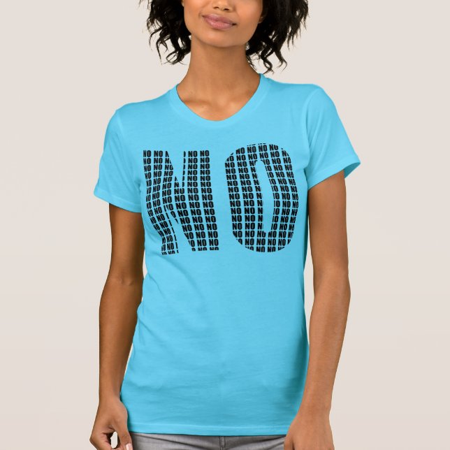 Camiseta divertida No No (Anverso)