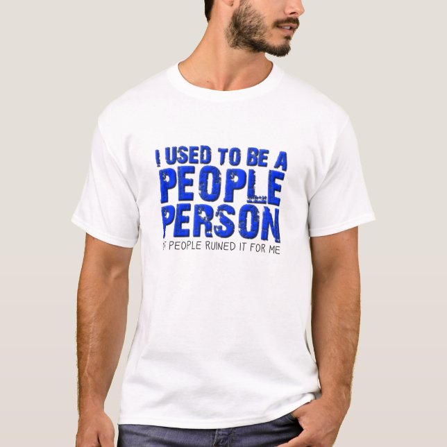 Camiseta divertida no soy una persona sociable (Anverso)